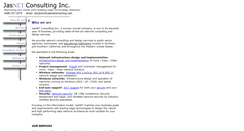 Desktop Screenshot of jasnetconsulting.com